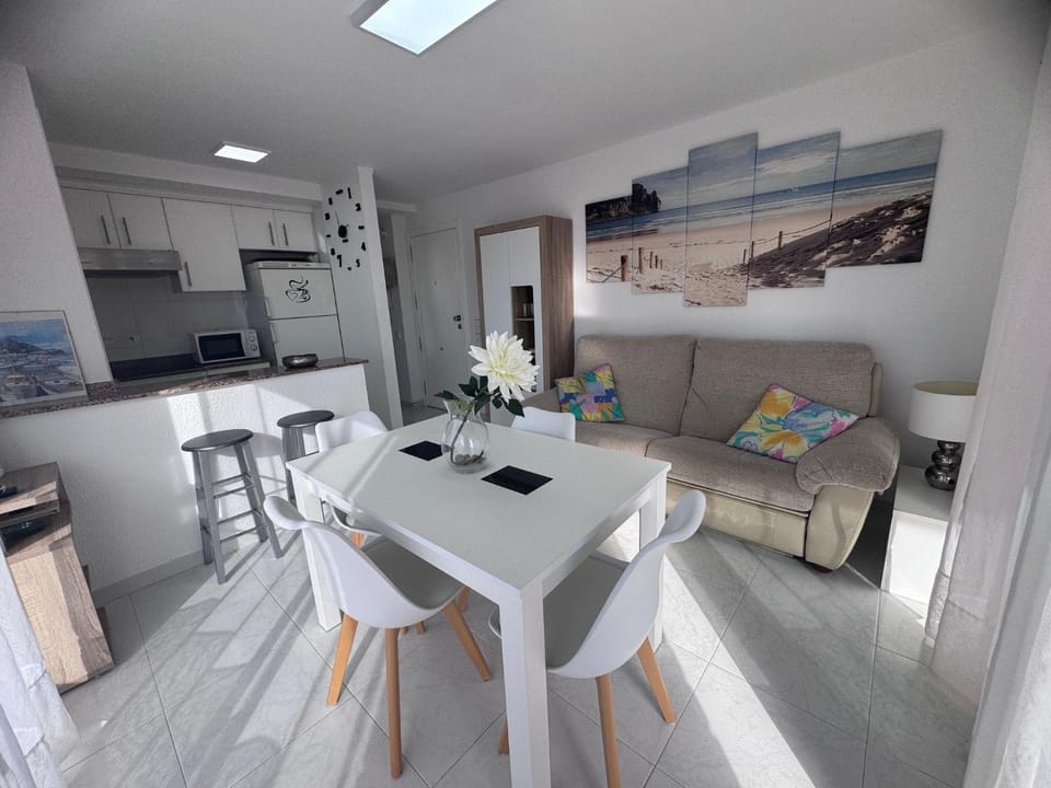 Kitchen or kitchenette, Living room, Dining area