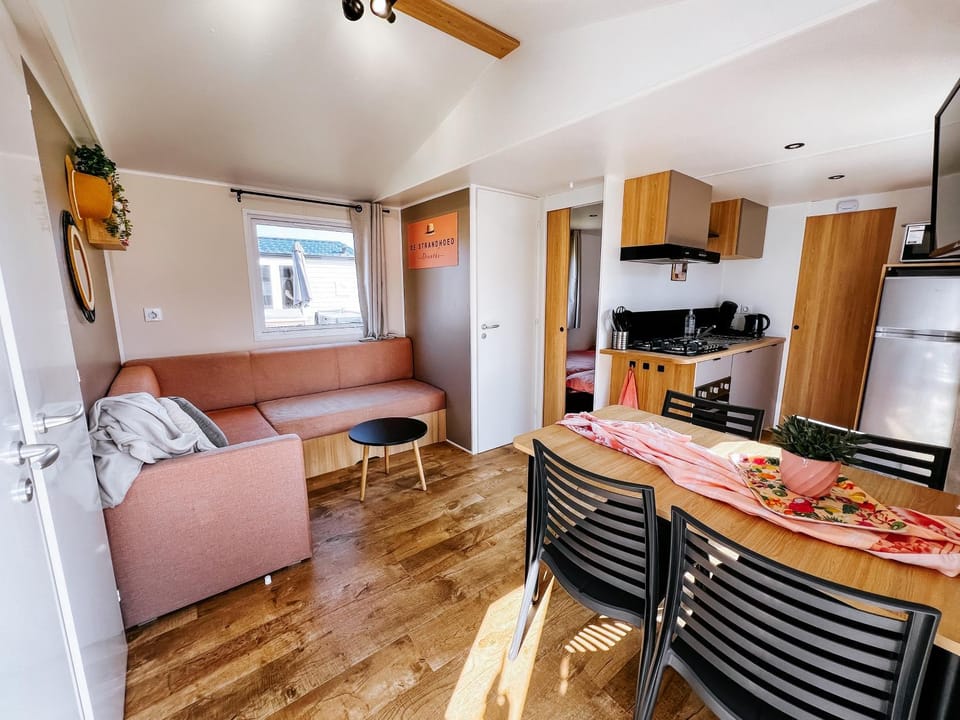 Property building, Living room, Dining area