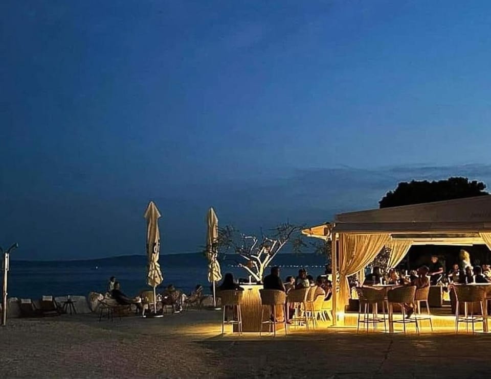Night, Natural landscape, Beach, Sea view