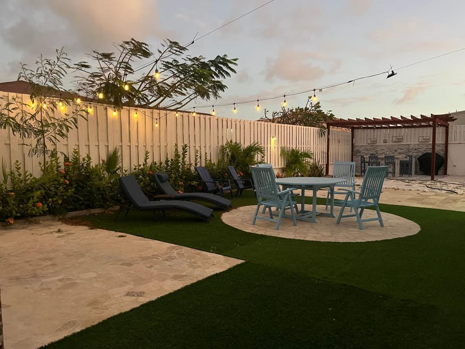 Garden, Sunset, sunbed