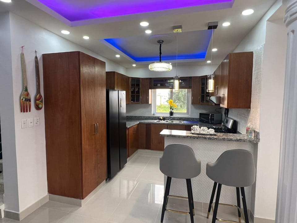 Kitchen or kitchenette, minibar, oven