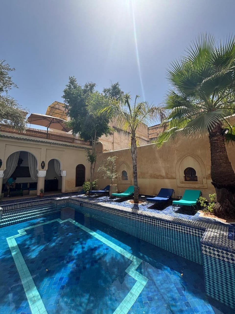 Patio, Day, Pool view, Swimming pool, sunbed