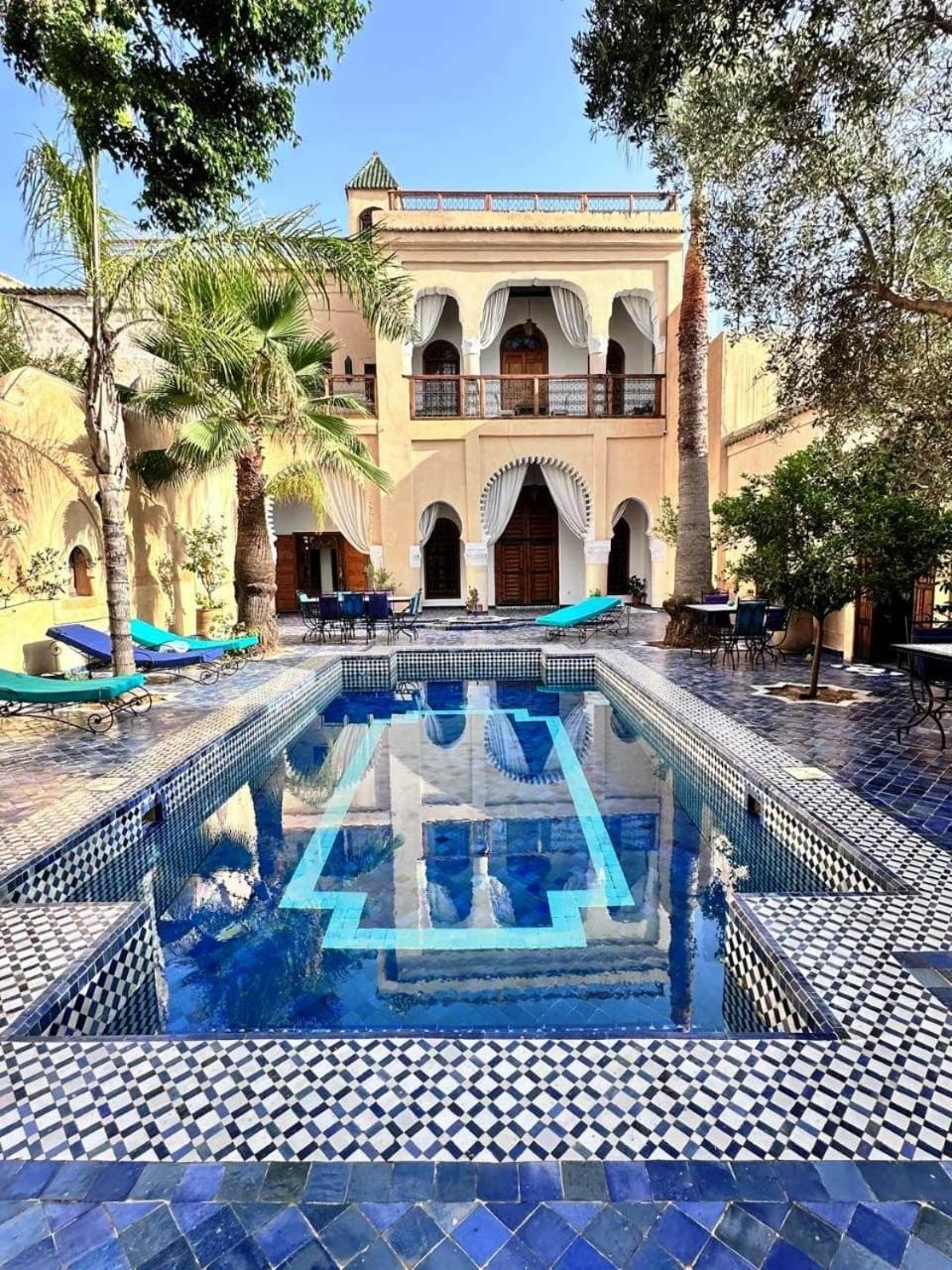 Patio, Pool view
