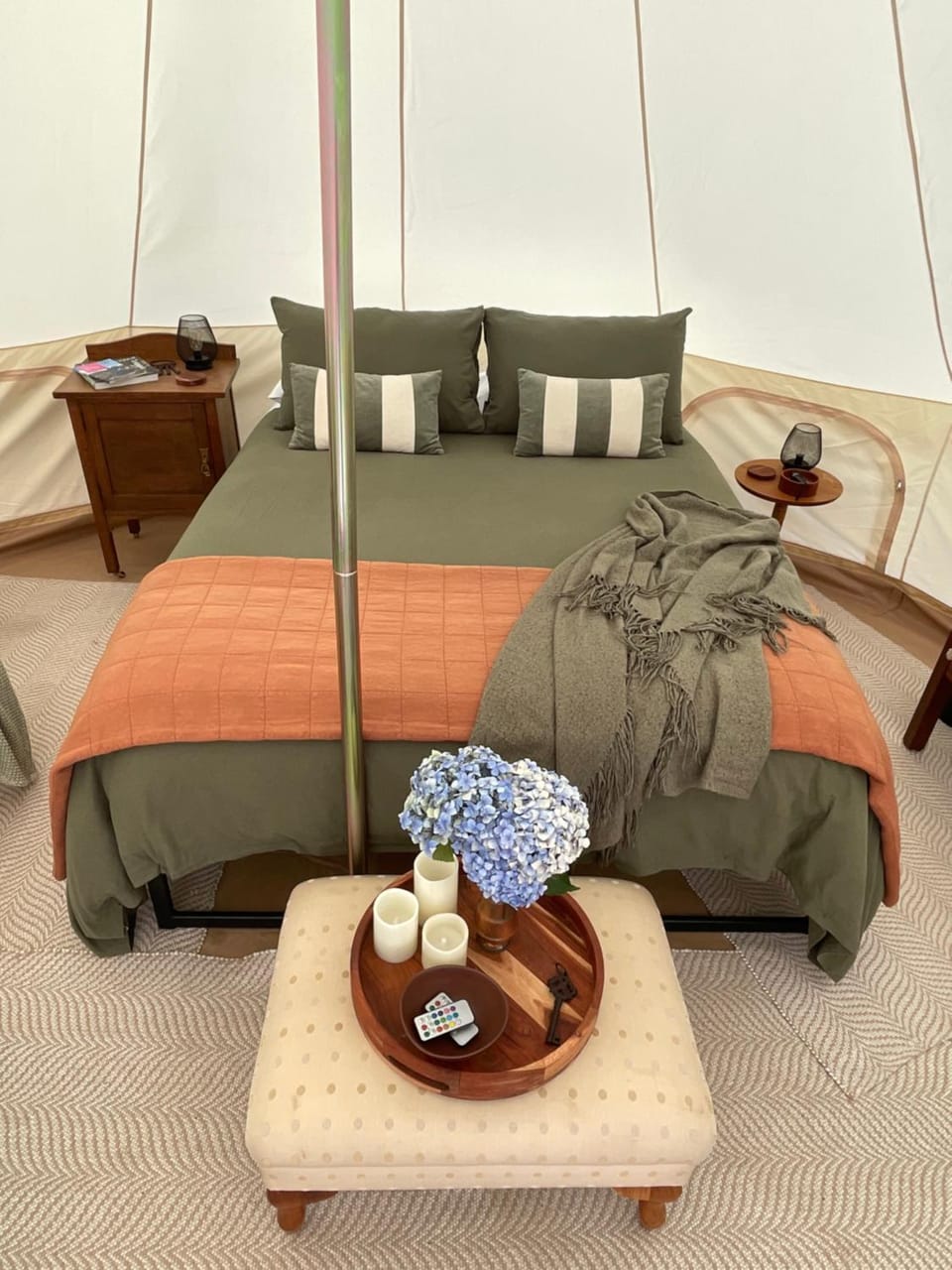 Fairy Wren Off Grid Luxury Glamping Retreat in Wine Country Luxury tent in Tasmania