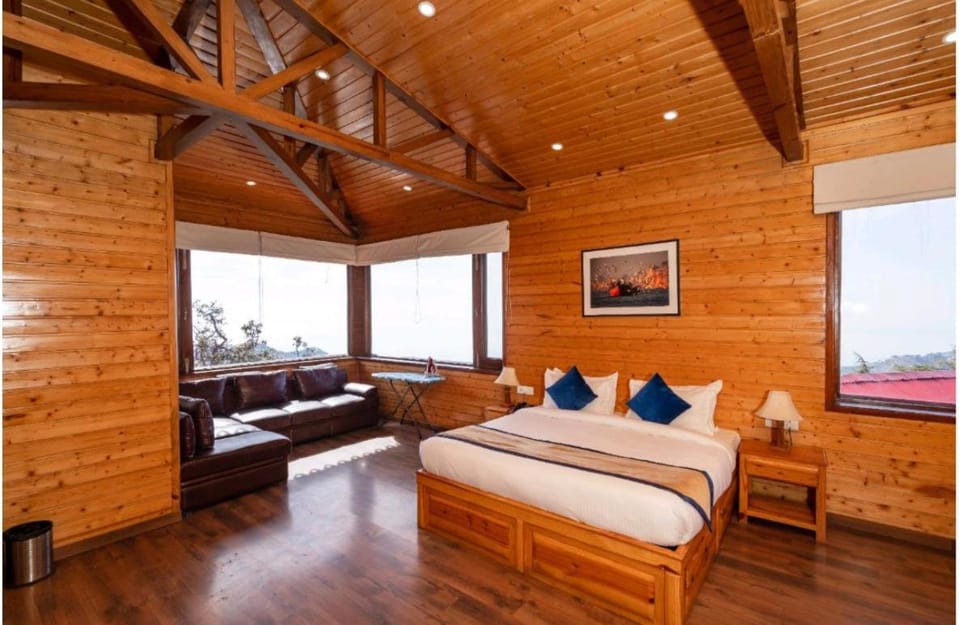 Bed, Living room, Photo of the whole room, Seating area, Bedroom