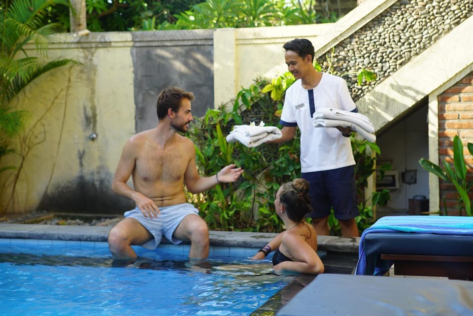 Staff, Swimming pool, Swimming pool