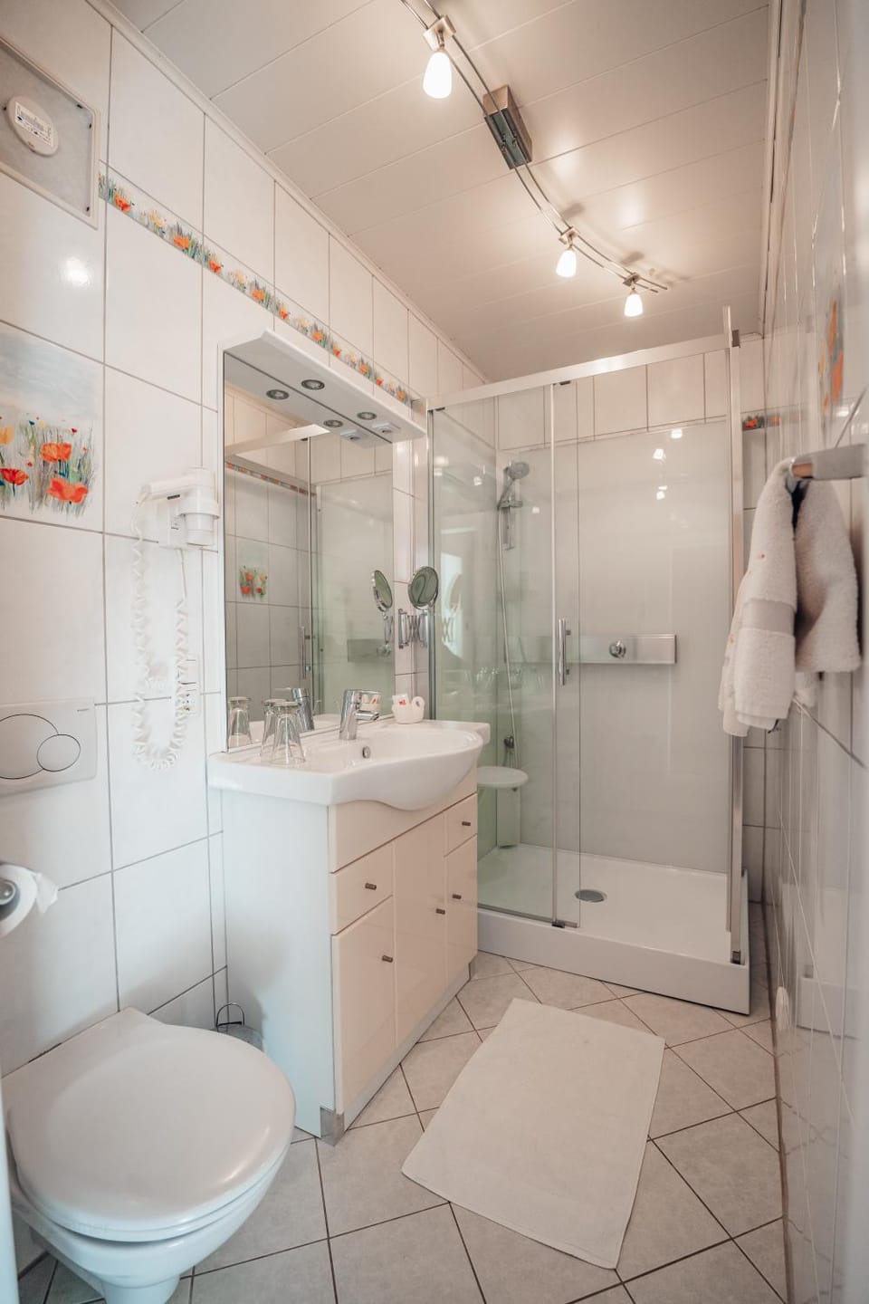 Shower, Toilet, Bathroom, towels