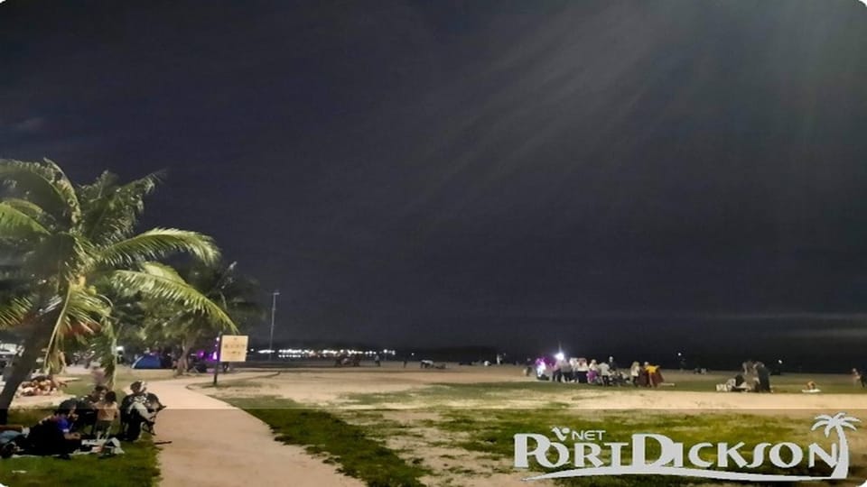 Night, Natural landscape, Beach, Sea view, group of guests