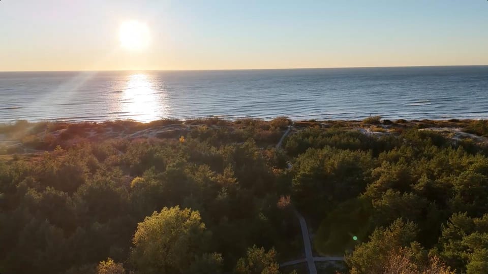 Natural landscape, Beach, Sea view, Sunset