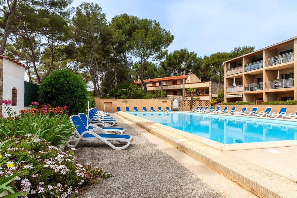 Property building, Living room, Swimming pool