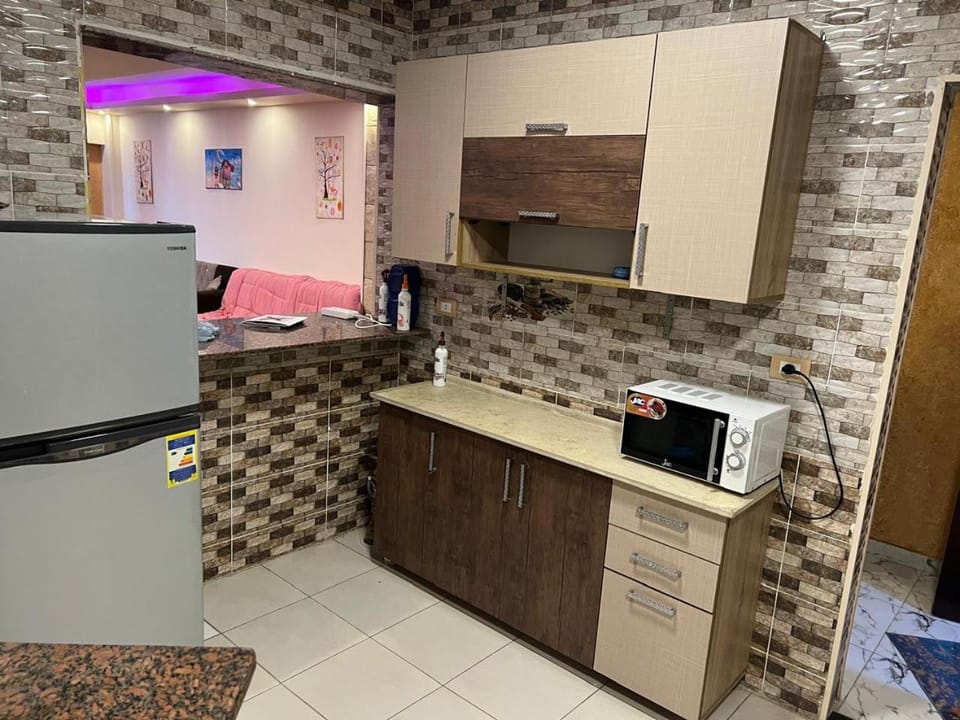 Kitchen or kitchenette, minibar, oven, stove