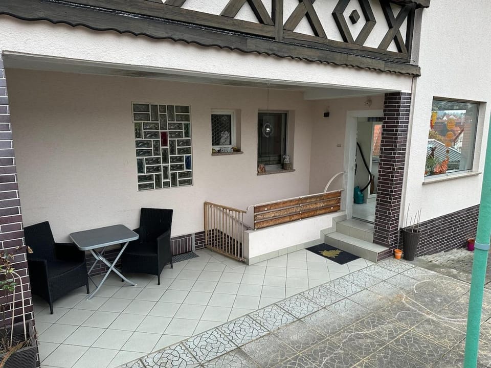 Property building, Balcony/Terrace, Seating area