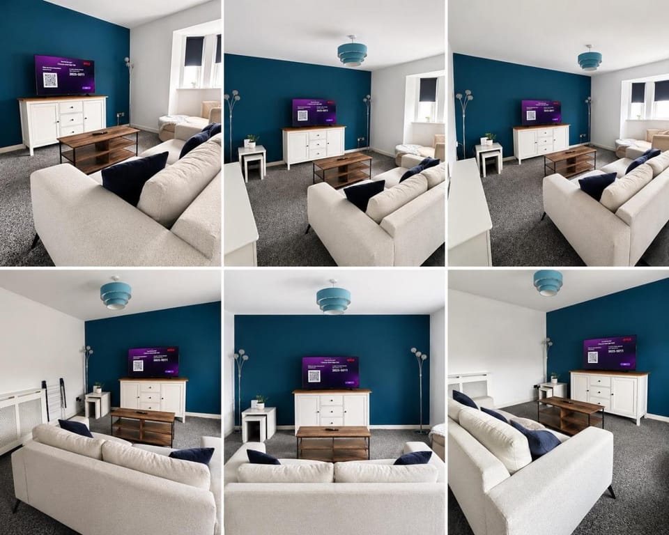 Modern 2BR Glasgow Apartment With 2 Bathrooms & Free Parking Apartment in Glasgow
