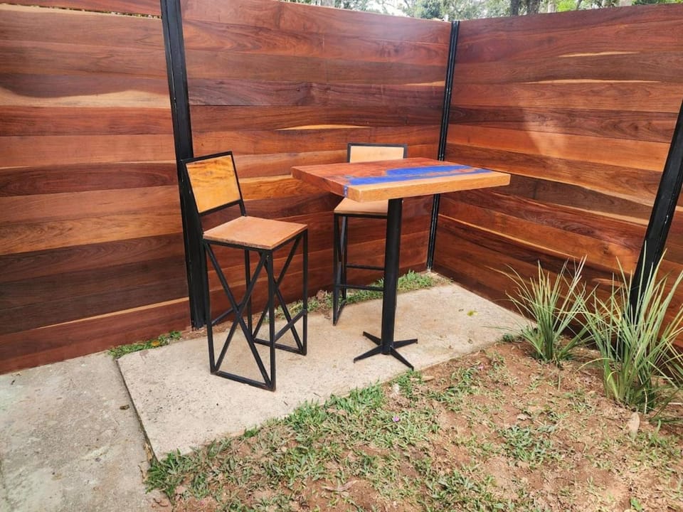 Patio, Day, Dining area