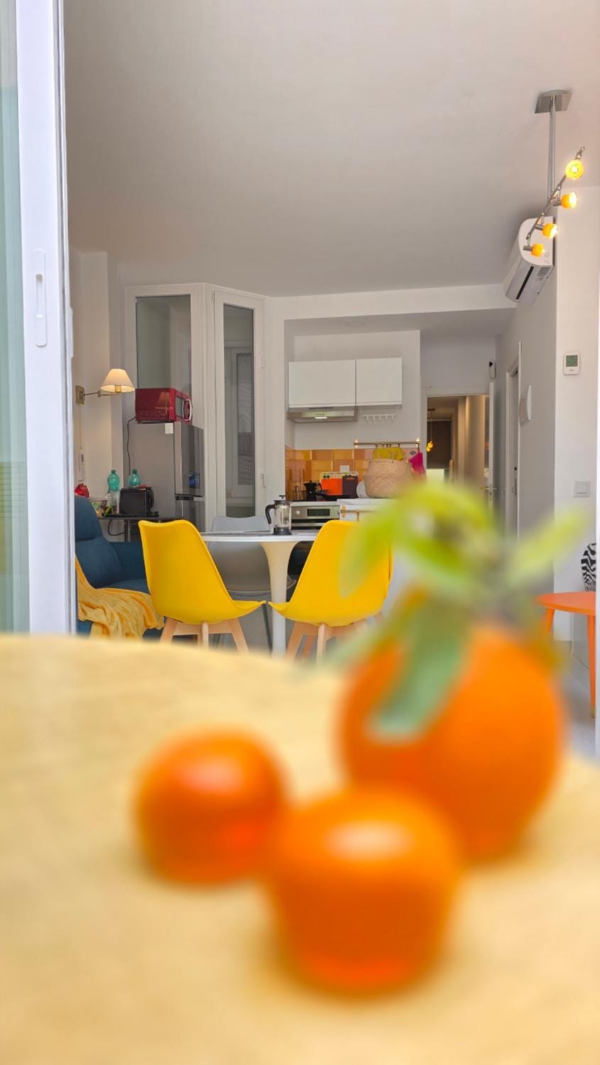 Kitchen or kitchenette, Living room, Dining area