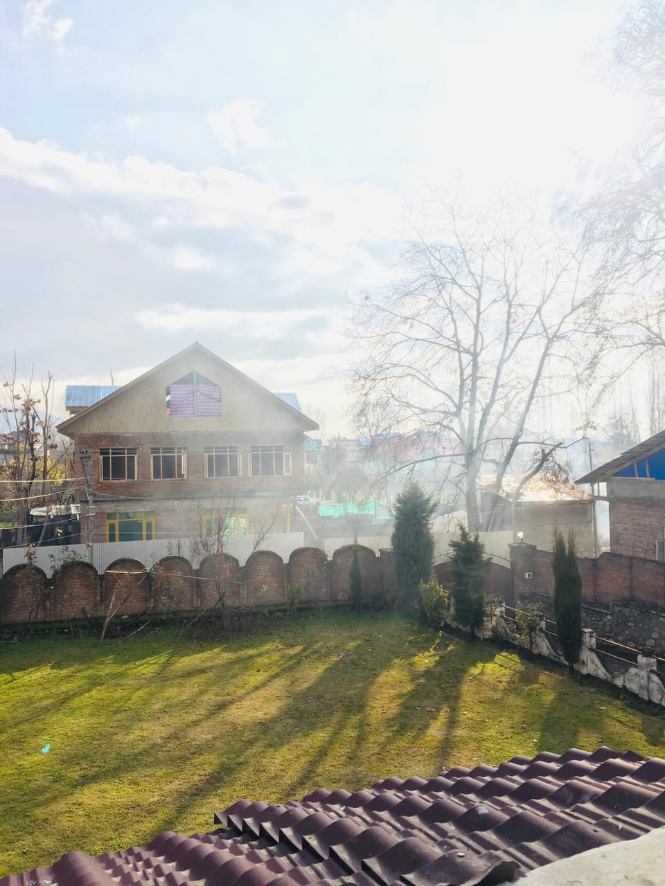 Spring, Garden view, Inner courtyard view
