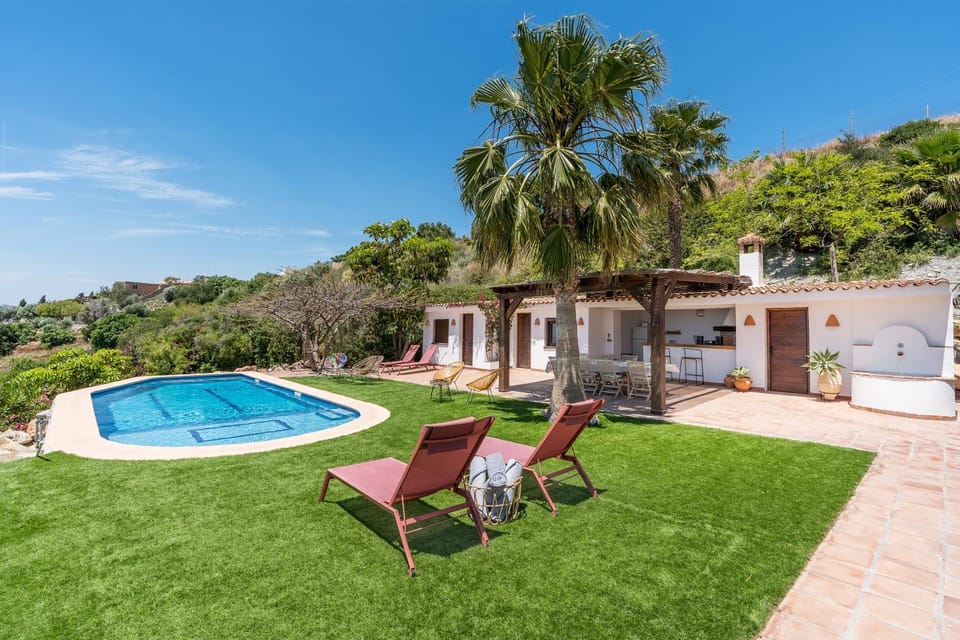 Property building, Living room, Swimming pool