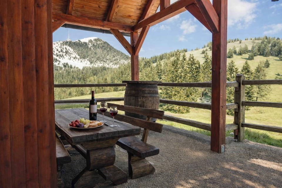 Patio, Day, Natural landscape, View (from property/room), Balcony/Terrace, Dining area, Mountain view