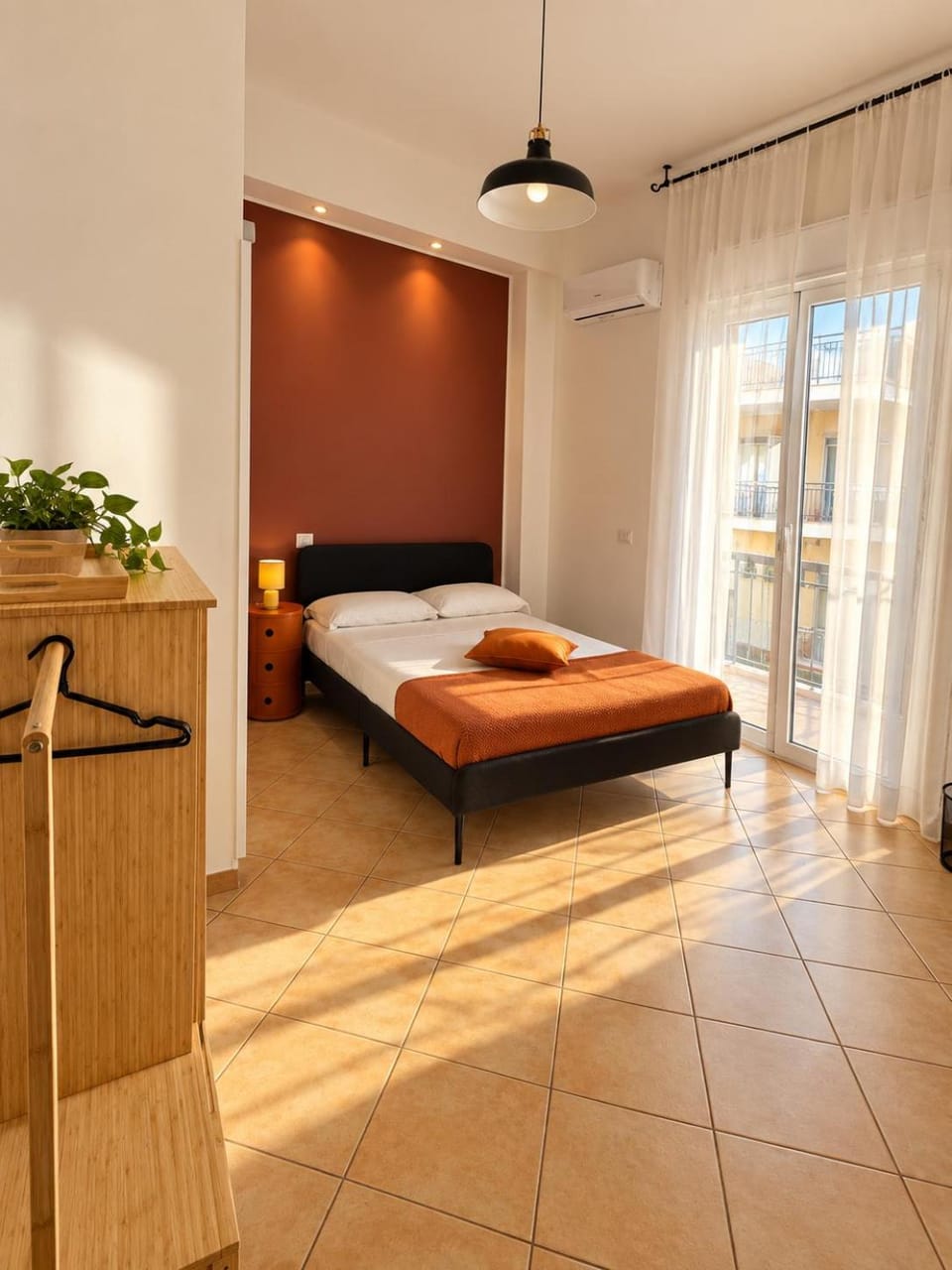 Photo of the whole room, Bedroom, air conditioner