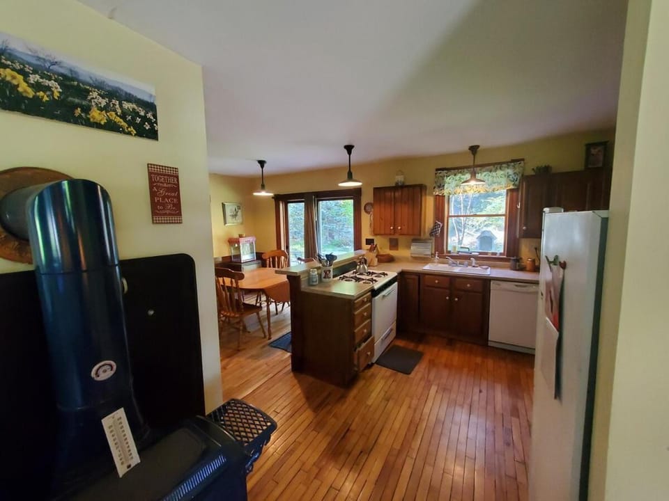 Kitchen or kitchenette, Dining area, dishwasher, oven, stove