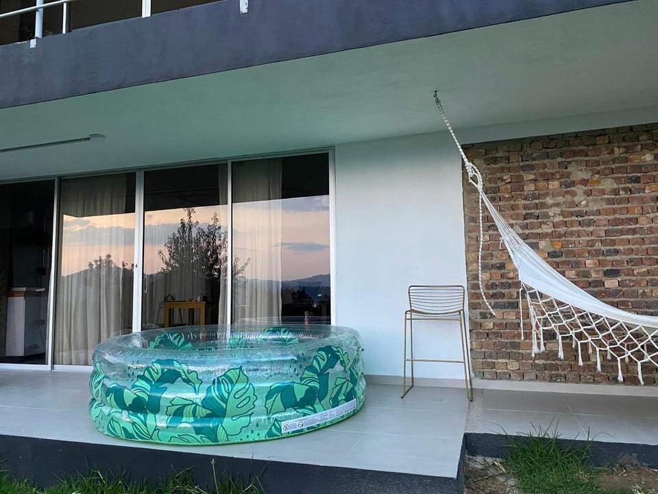 Patio, Pool view