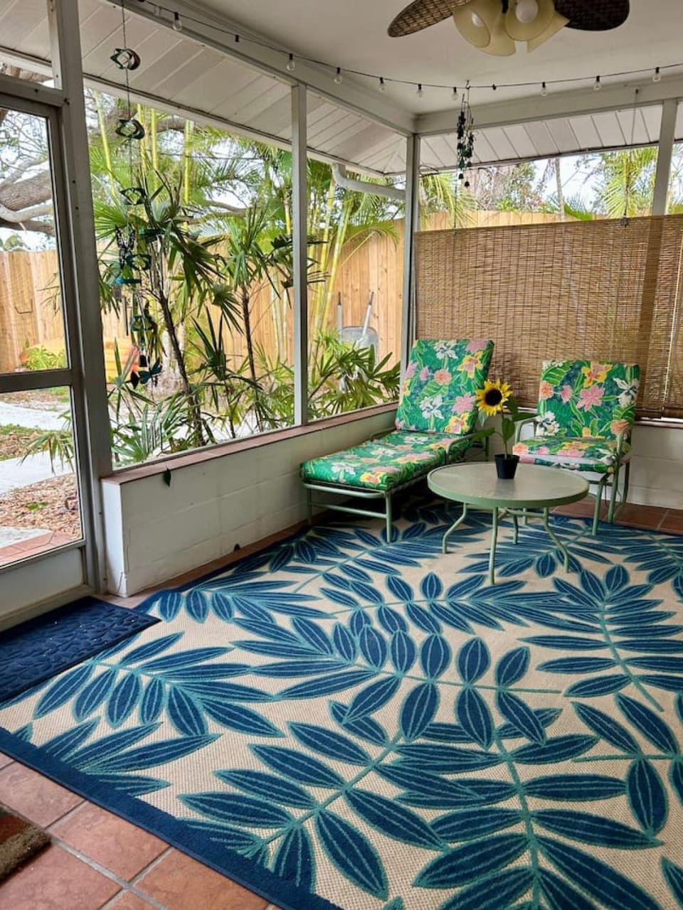 Patio, Seating area, Garden view, sunbed