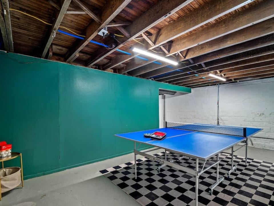 Hot Tub Ping Pong Sleeps 9 Retro Fun House in Cleveland Heights