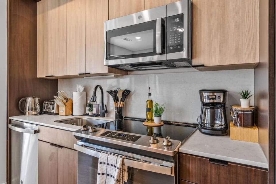 Coffee/tea facilities, Kitchen or kitchenette, dishwasher, oven, pet friendly, stove, toaster