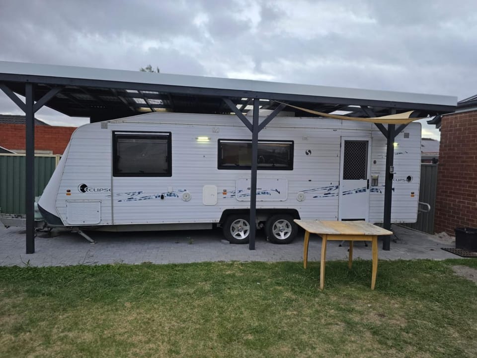 Caravan at 36 Clarevale Campground/ 
RV Resort in City of Monash