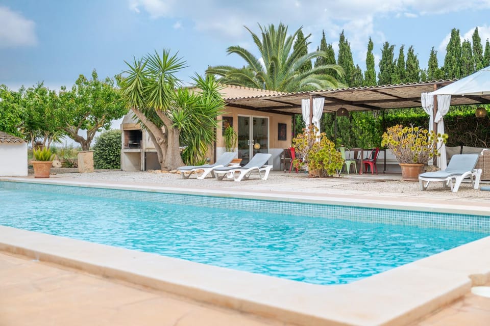 Property building, Living room, Swimming pool