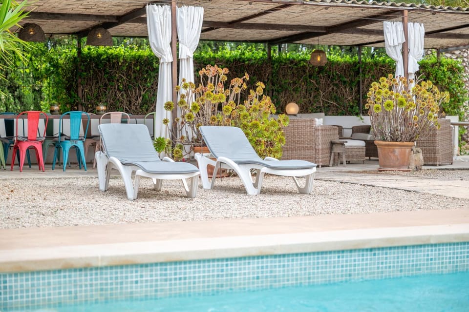 Property building, Living room, Swimming pool