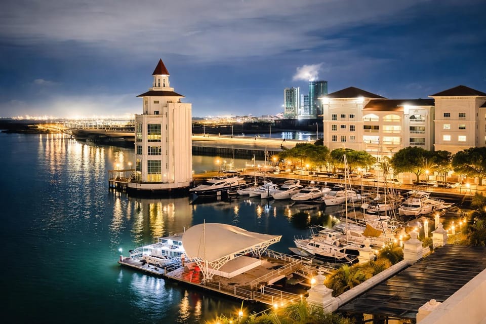 Property building, Night, Natural landscape, Activities, City view, Sea view
