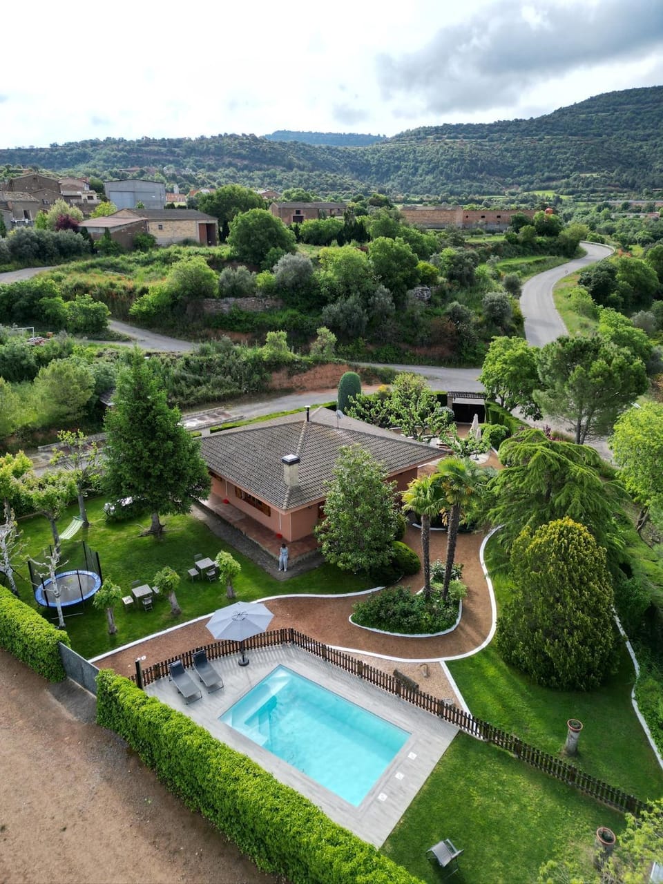 Natural landscape, Bird's eye view, Mountain view