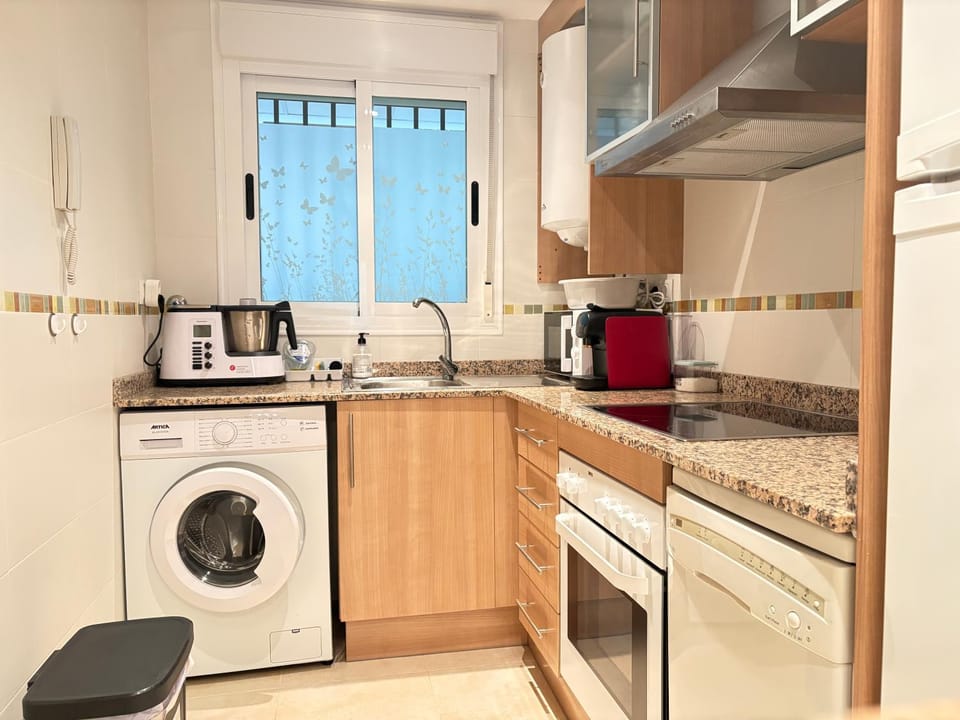 dishwasher, oven, stove, washing machine, kitchen