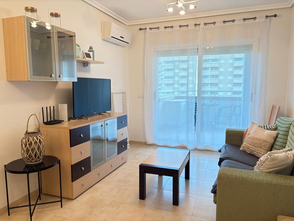 Living room, air conditioner