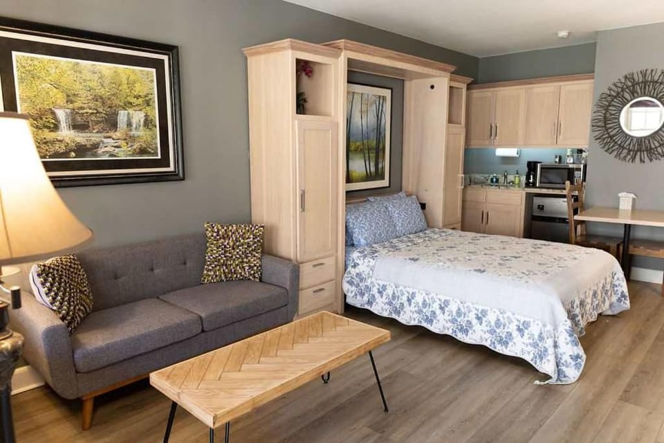 Bella Paradiso 14 Queen Bed Studio Walk to Downton Apartment in Eureka Springs