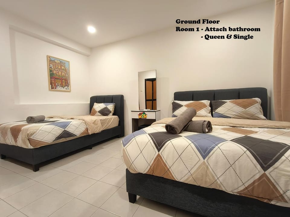 Bed, Bedroom, wardrobe, air conditioner