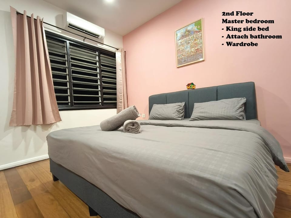 Bed, Bedroom, wardrobe, air conditioner