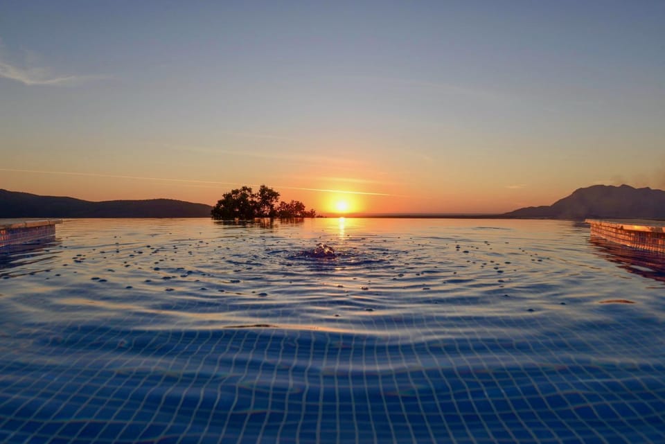 Swimming pool, Swimming pool, Sunrise, Sunset