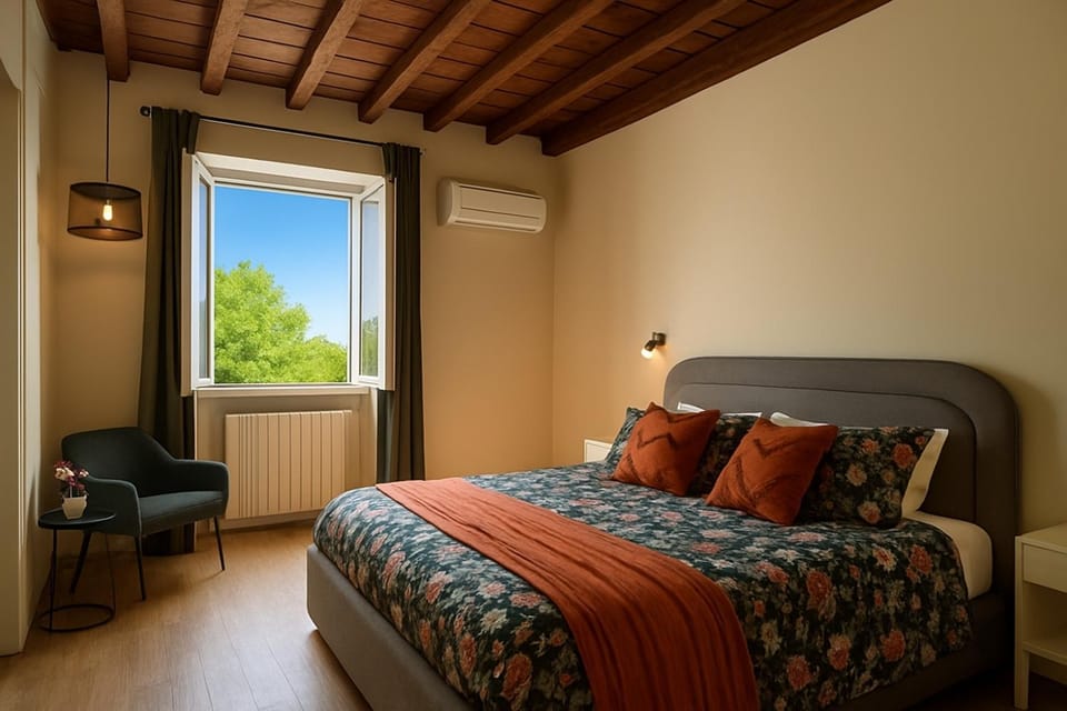 Bed, Bedroom, internet, air conditioner