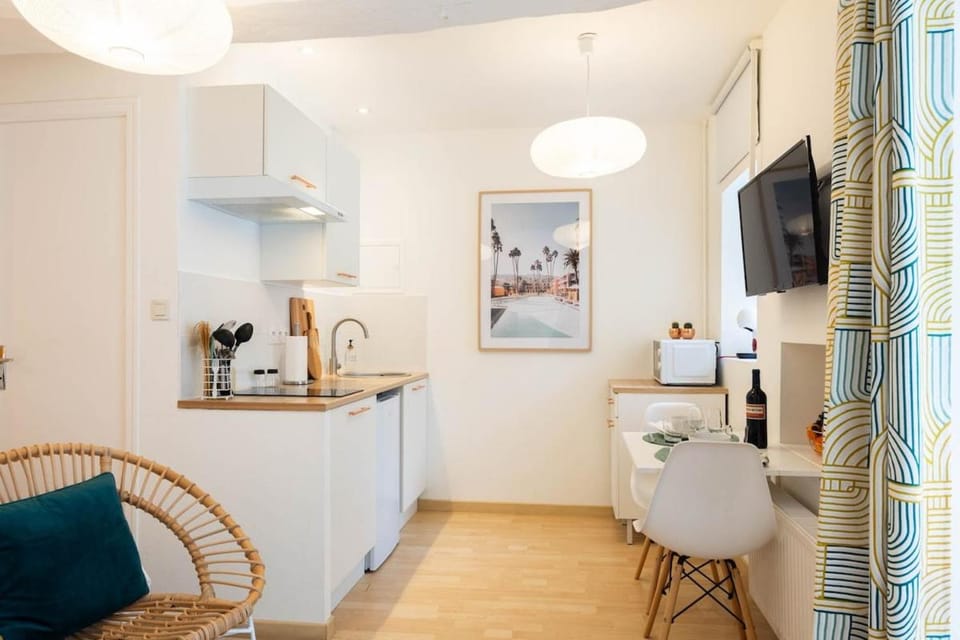 Le Palm Spring - studio cosy en centre-ville Apartment in Fougères