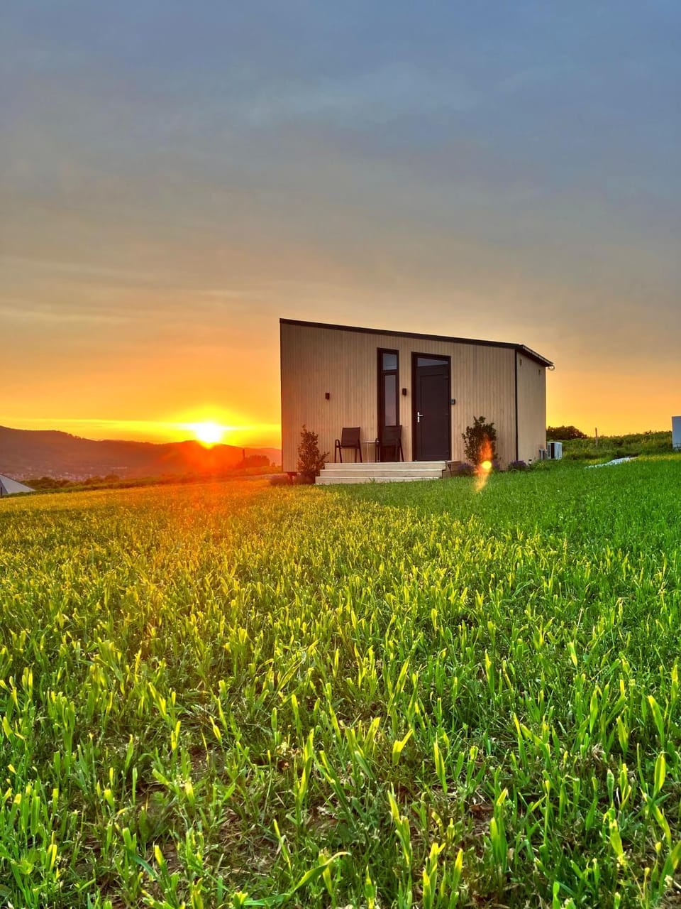 Property building, Natural landscape, Sunset