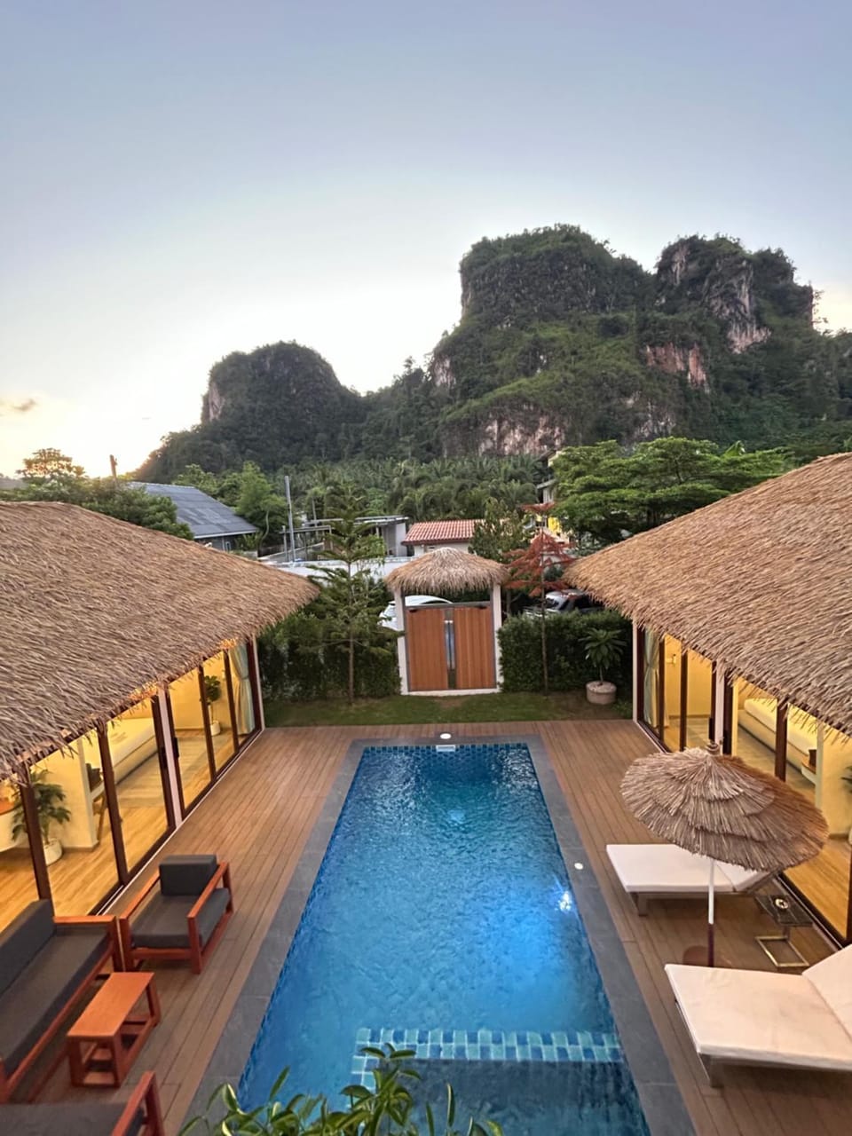 Natural landscape, Mountain view, Pool view