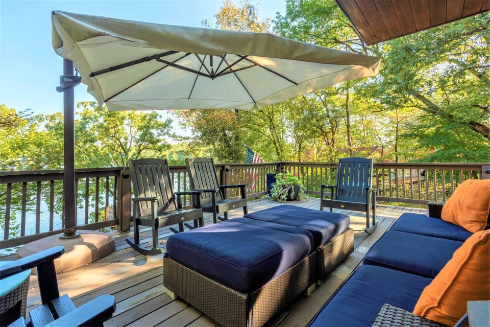 Patio, Natural landscape, Lake view