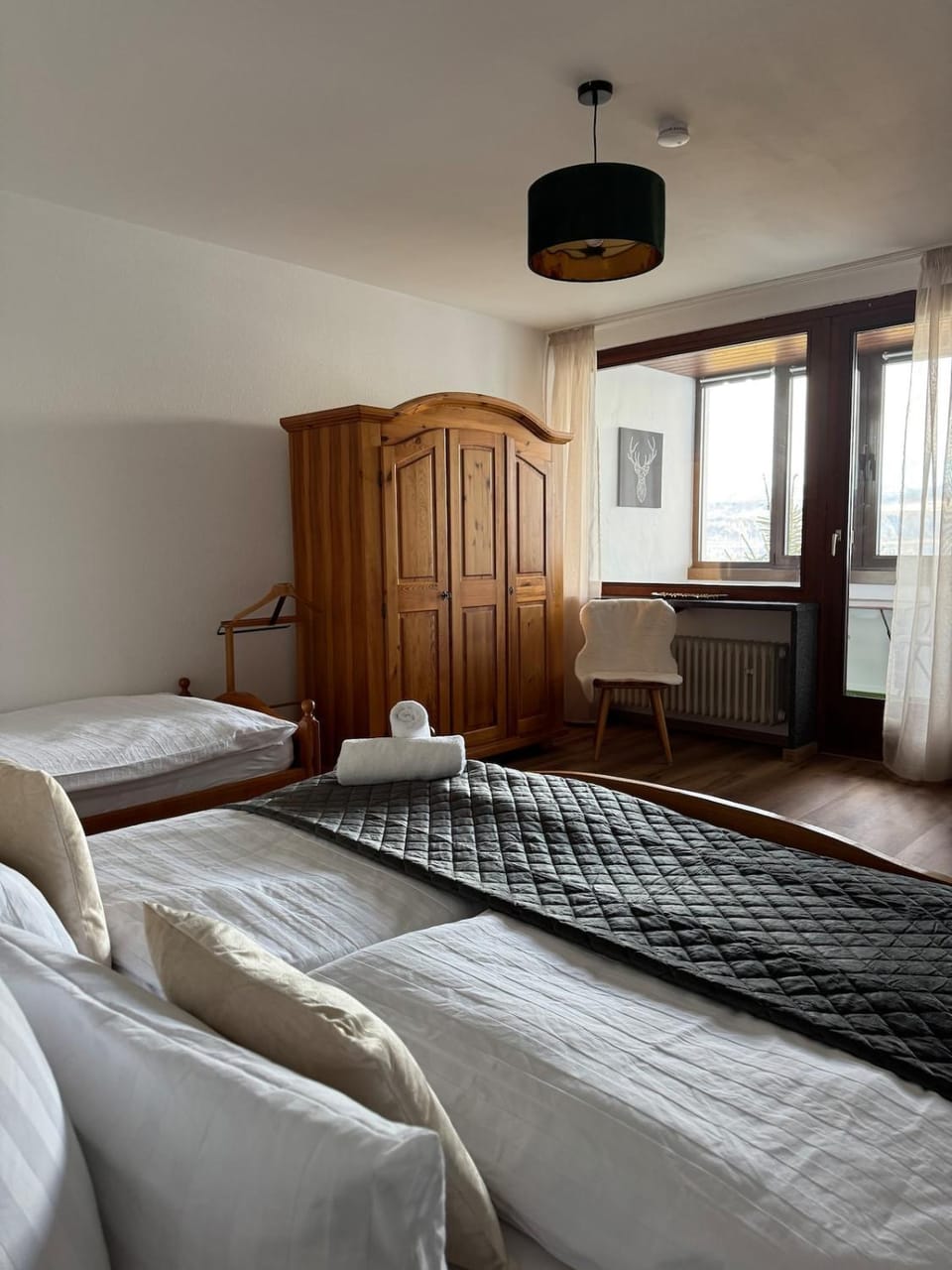 Bed, Photo of the whole room, Bedroom, wardrobe