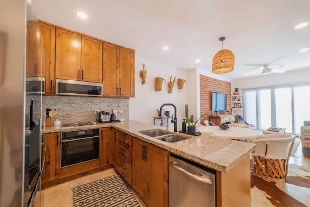 Kitchen or kitchenette, Dining area, dishwasher, oven, stove