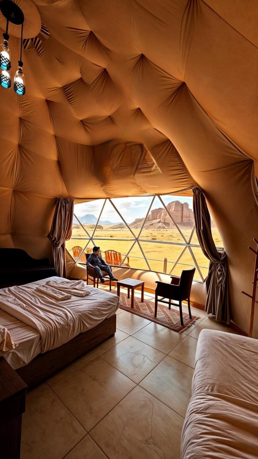 Bed, Natural landscape, Bedroom