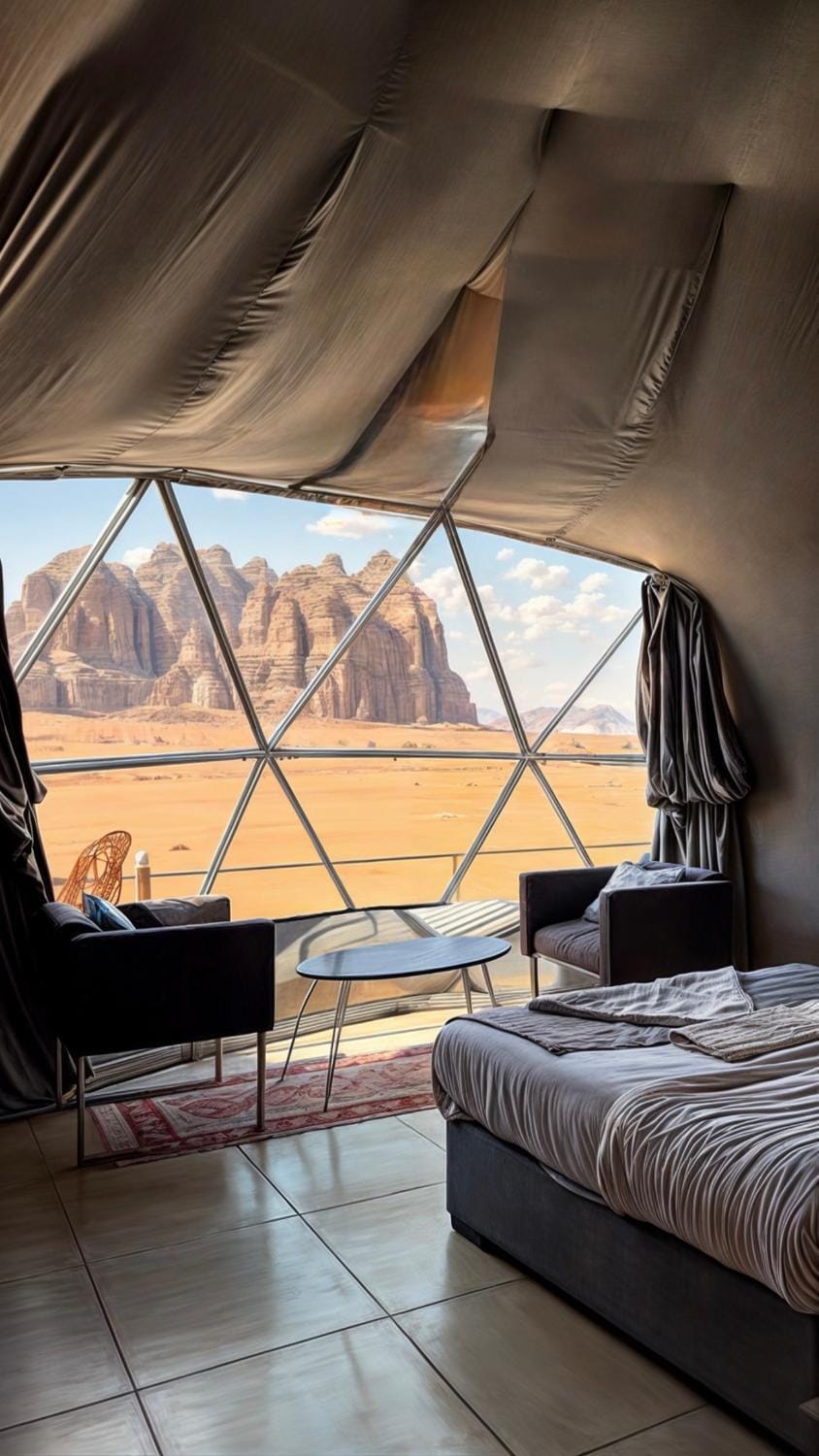 Bedroom, Mountain view