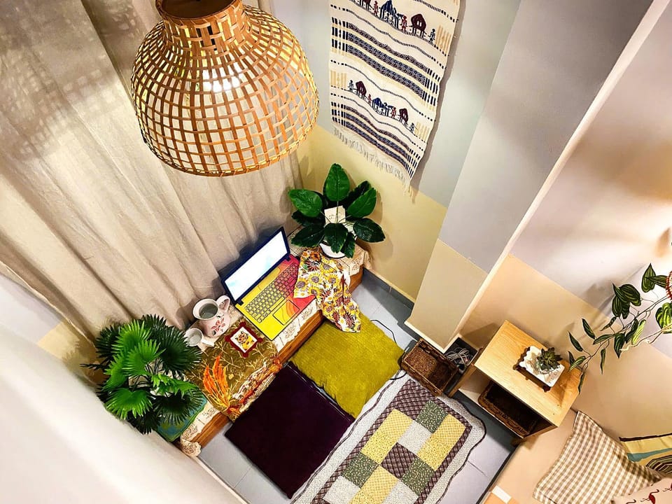 Decorative detail, Seating area, Bedroom