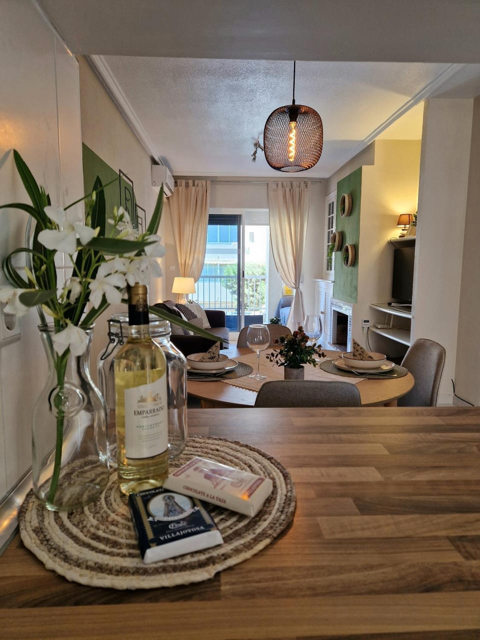 Living room, kitchen